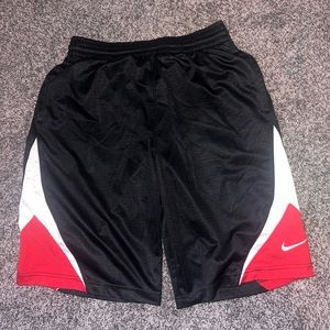 Nike Men’s Black, White & Red Athletic Shorts